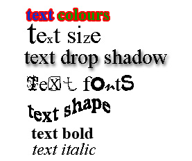 text formats